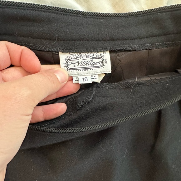 Vintage Black Pure Wool Pencil Skirt Old Money Iconic Quiet Luxury Business - Picture 3 of 7